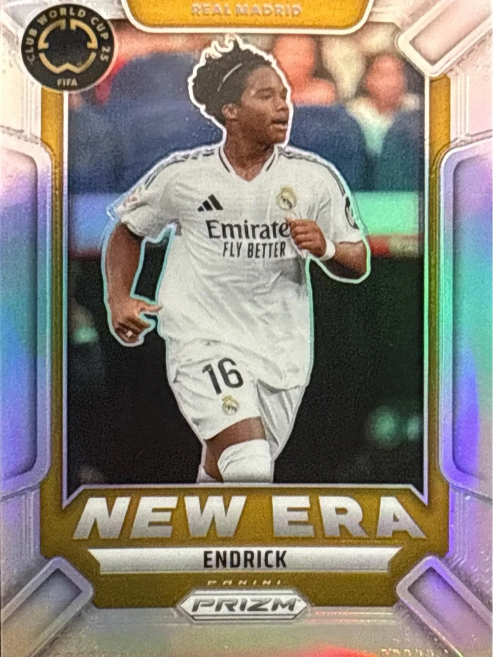 Panini Prizm New Era Endrick Rookie Soccer Card